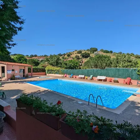 4cam35 Dans Résidence Avec Piscine Appartamento Collioure